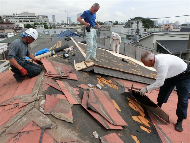 瓦補修工事　施工後